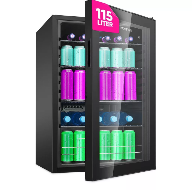 Bomann KSG 7290 italhűtő, fekete 115L