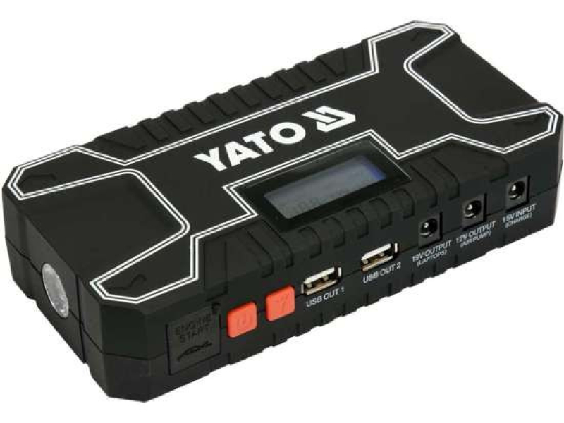 Yato autó akkumulátor töltő és Power Bank, 1200mAh (YAT-83082)