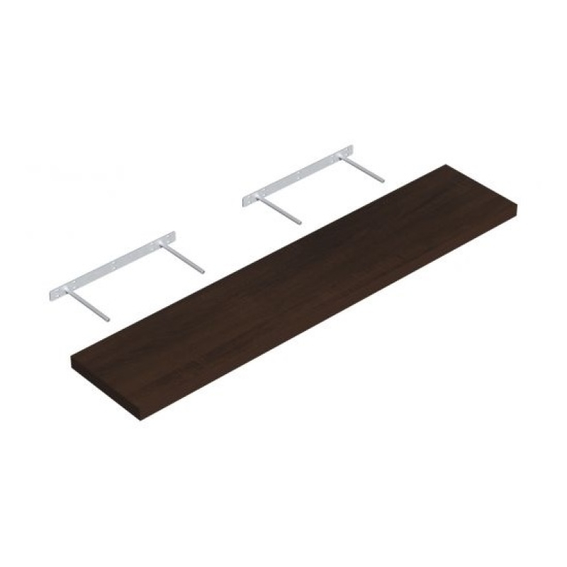 Velano Lebegőpolc 118 x 23,5 cm wenge (barna) (3451121)
