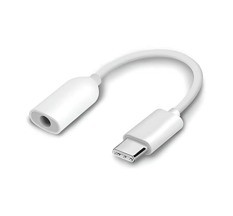 Xiaomi audió adapter kábel (3.5mm jack aljzat - Type-C) FEHÉR