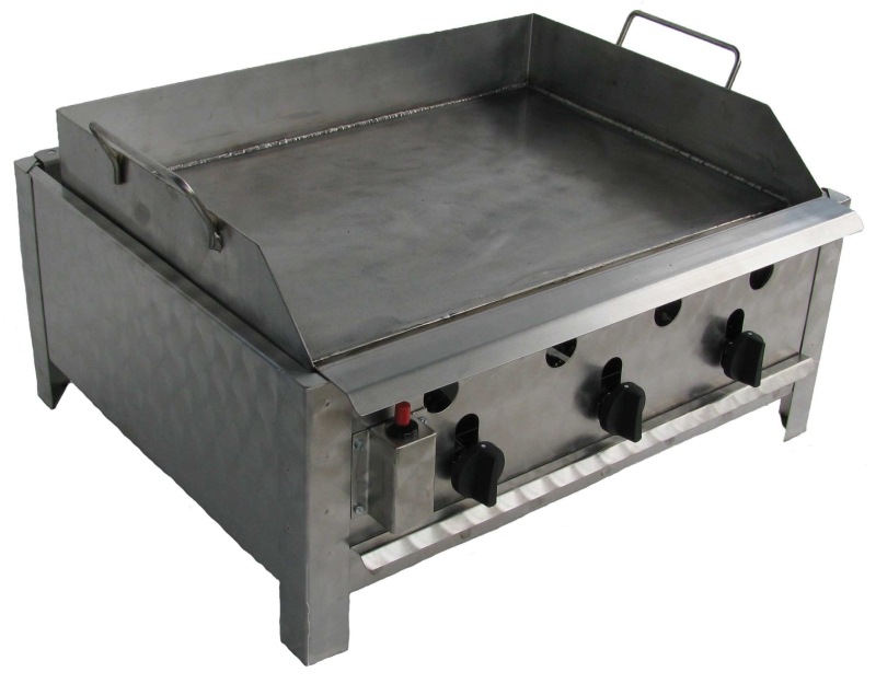 BGT-3LS háromégős asztali sütő egyoldalú rostlappal, PB-gáz üzemű