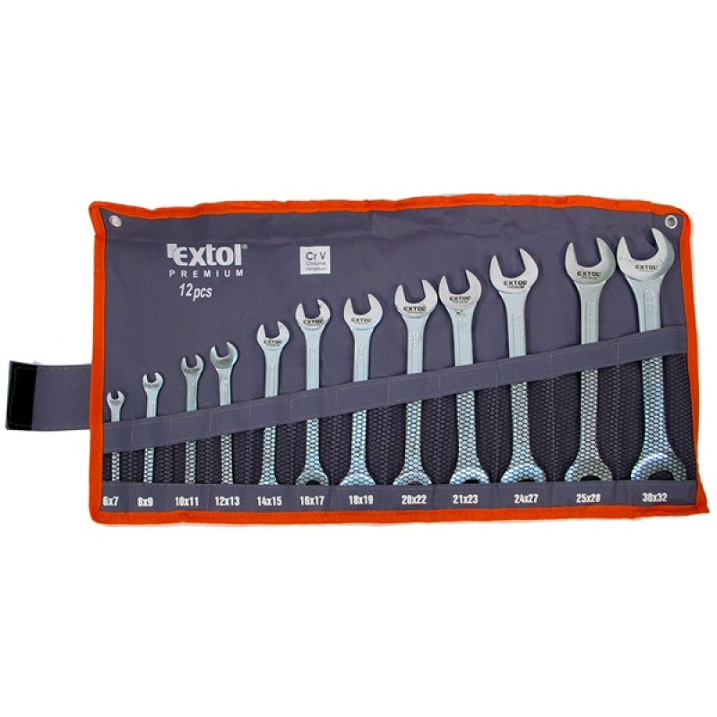 Extol Premium CV villáskulcs készlet 12 darabos, 6-32mm (8631141)