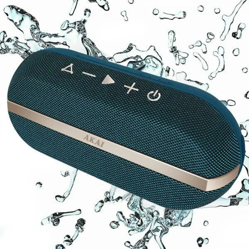 AKAI hordozható Bluetooth hangszóró, vízálló, 22W (ABTSW-30B)