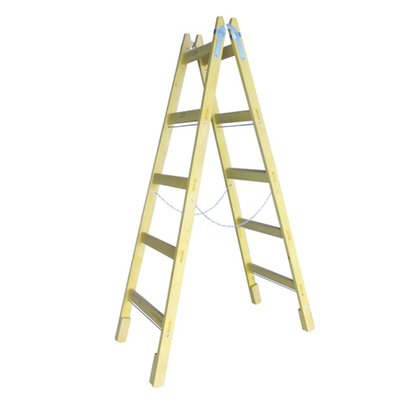 Festőlétra, fa, 5 fokos (8922201)