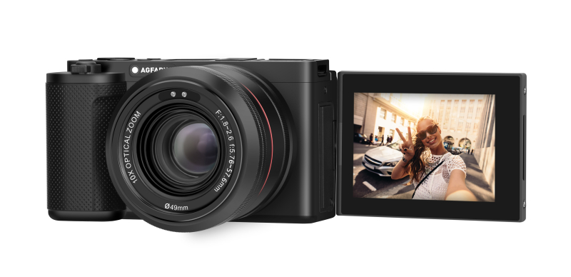 AgfaPhoto Photo Realishot C130 digitális fényképezőgép, fekete (AG-C130)