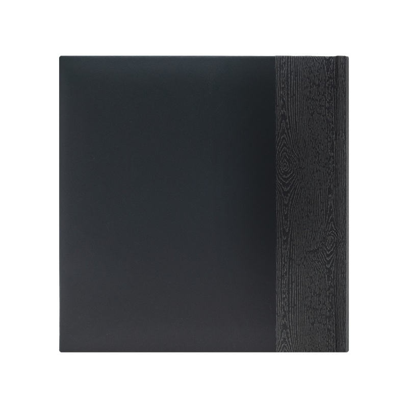 Kenro Kington fotóalbum, memo, 200db 10x15, faerezet minta, PHOTOGRAPH dombornyomott felirat, fekete