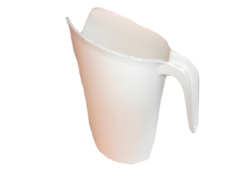 Zacskóstej kiöntő műanyag 1 l (43-fehér)