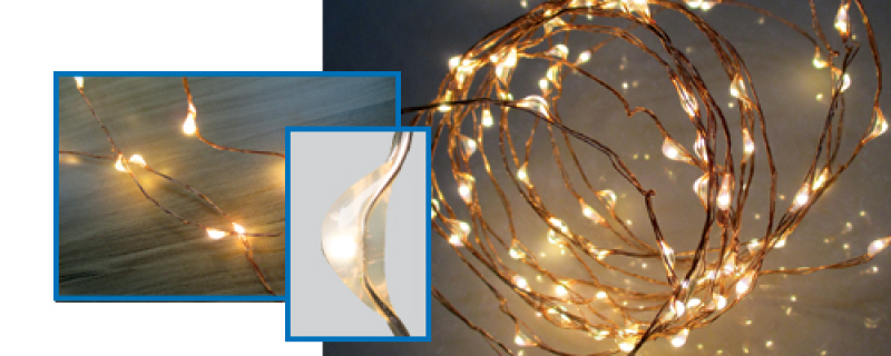 Home micro LED-es fényfüzér melegfehér, kültéri (ML 80/WW)