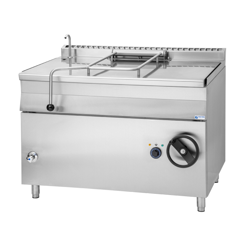 Gasztrometál elektromos billenő serpenyő inox fenékkel, 120L (EBS125.912)