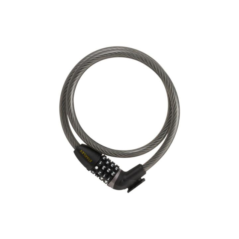 STANLEY számkombinációs kerékpár zár, 90cm (S755-205)