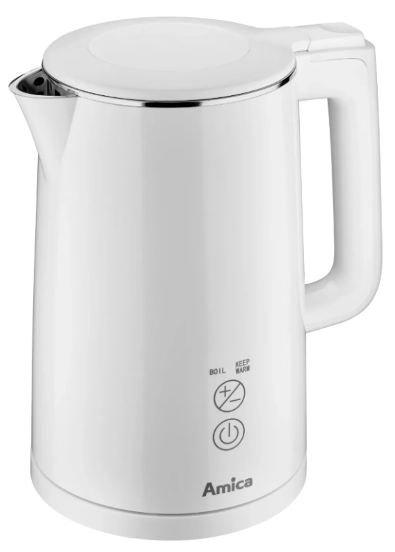 Amica KF 6011 digitális vízforraló, fehér