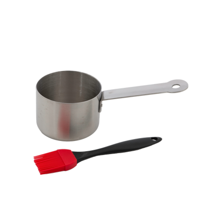 Barbecook rozsdamentes acél edény szilikon ecsettel (BC-ACC-7211)