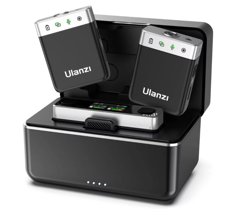 Ulanzi AM18 U-mic 2.4GHz vezeték nélküli duális mikrofon szett (UL-A018GBB2)