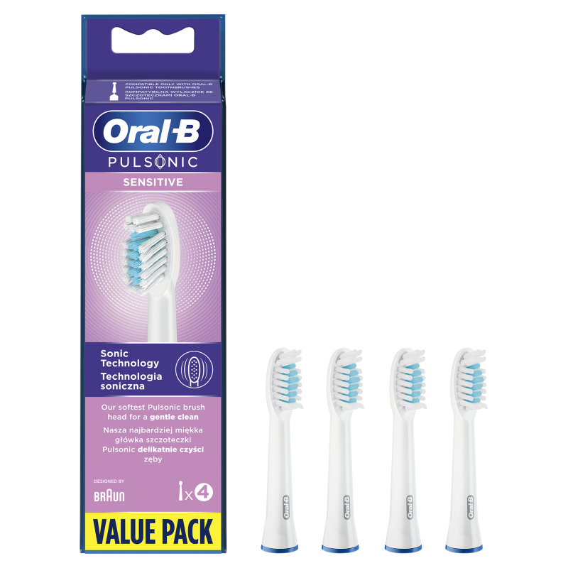 Oral-B Pulsonic fogkefefej, Sensitive, 4db/csomag (10PO010299)