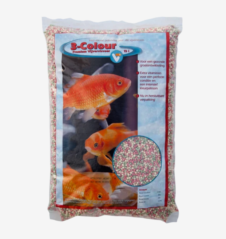 Velda haltáp 3-Colour Pellets Premium 15L (144411)