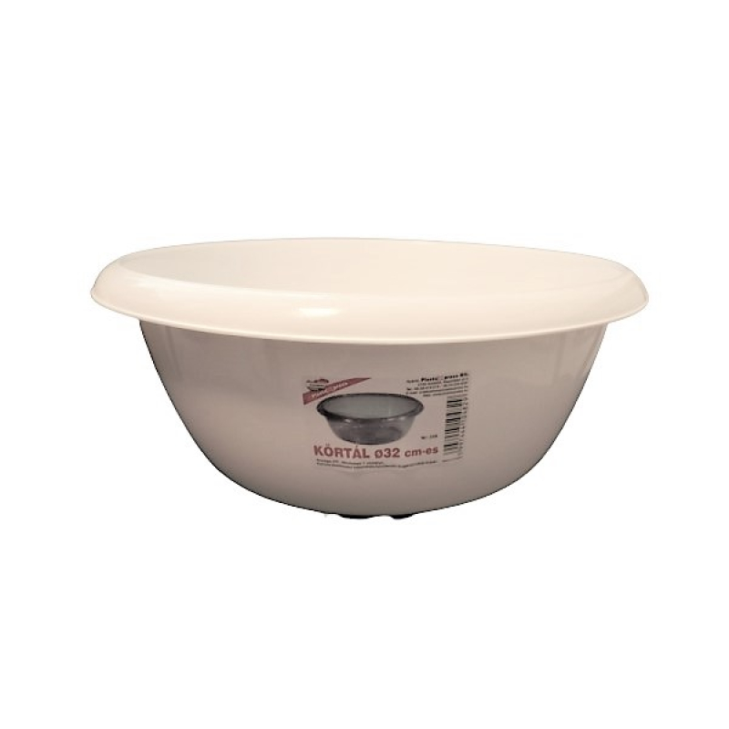 Körtál műanyag 32 cm fehér (339)