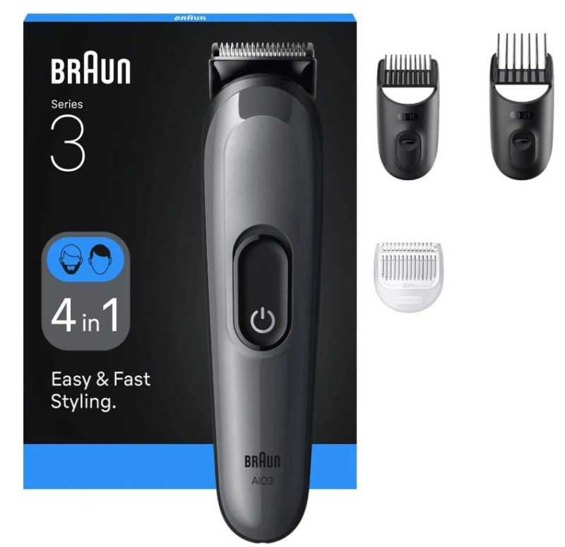 Braun AIO 3500 multifunkciós testszőrzet-ápoló (10AS490186)