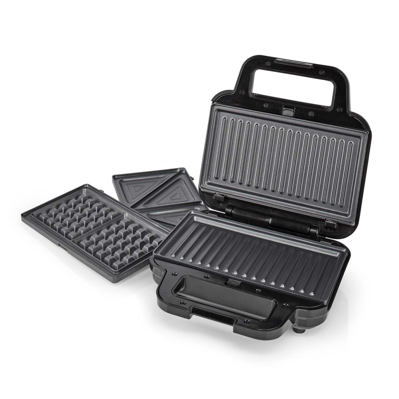 Nedis szendvics, gofri és grillsütő (KAMG110FBK)