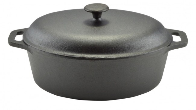 Öntöttvas kacsasütő, fedővel 32 cm (15534)