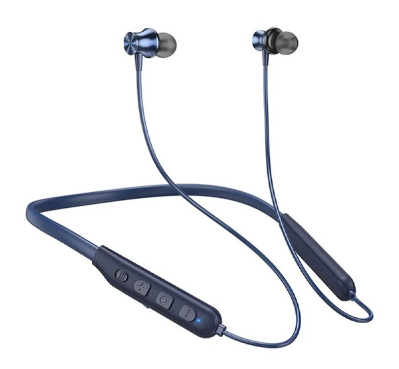 HOCO ES64 bluetooth fülhallgató SZTEREO (v5.4, nyakba akasztható, mikrofon, SPORT) SÖTÉTKÉKES64