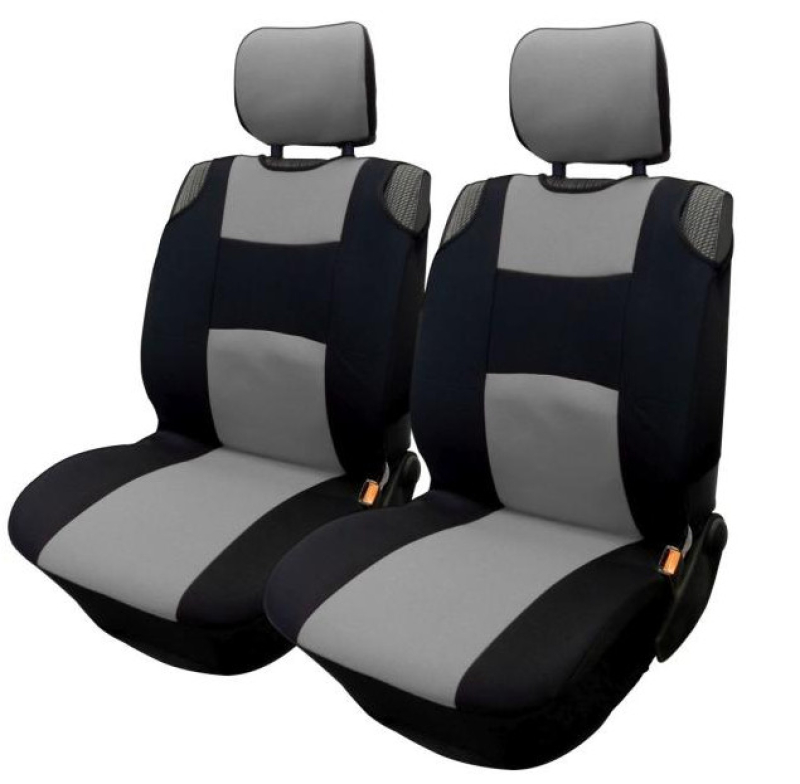 2DB-os Univerzális üléshuzat  - 5mm-es habszivacs - szürke-fekete