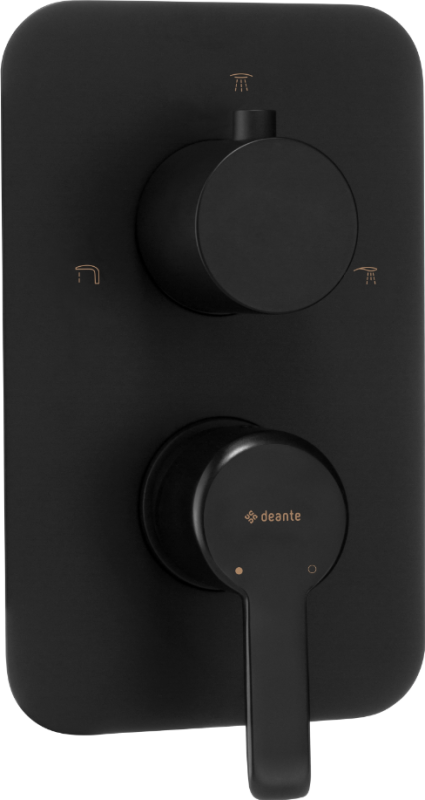 Deante Arnika falsík alatti csaptelep, fekete (BXY_NQAM)