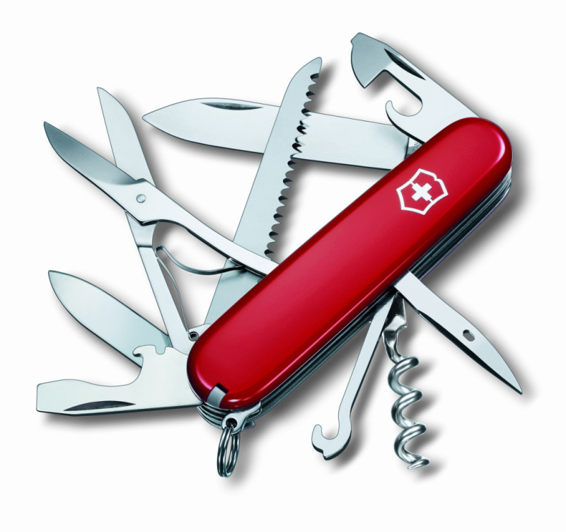 VICTORINOX Huntsman zsebkés, 15 funkciós, piros (011-3713)