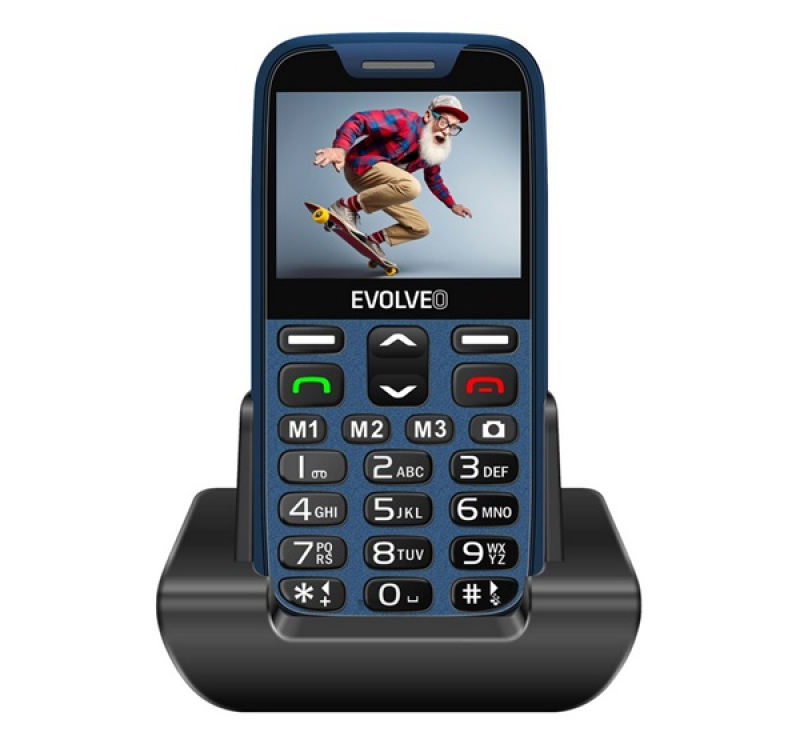 Evolveo EP-601 EasyPhone XR mobiltelefon SÖTÉTKÉK