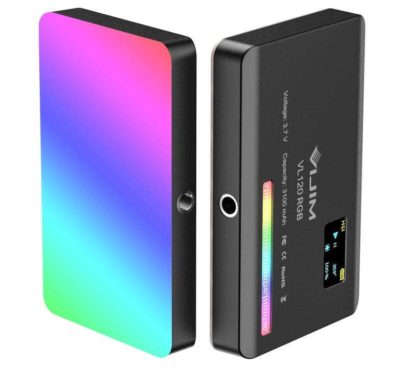 Ulanzi VL120 RGB LED videólámpa, 20 féle fényeffektus (UL-2495)