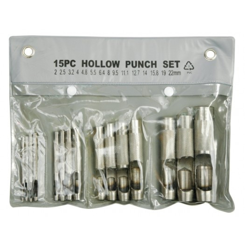 Vorel bőrlyukasztó készlet, 15 részes (TOY-76700)