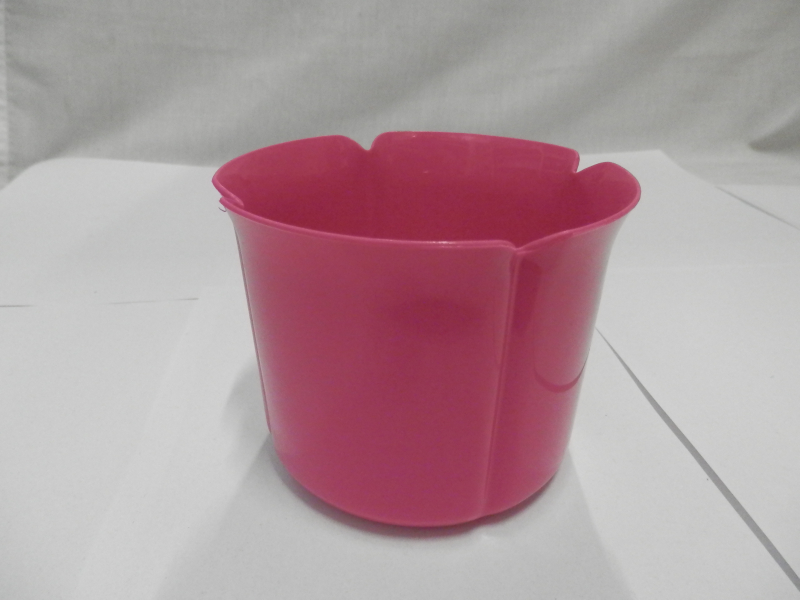 Virágtartó kaspó, szirom formájú, 17 cm, magenta (215)