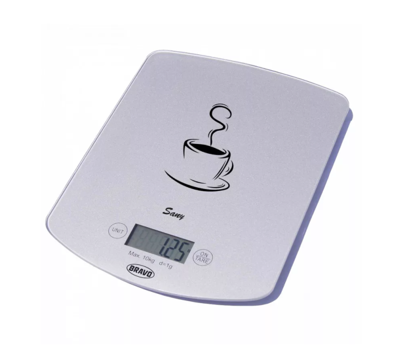 Bravo Sany digitális konyhai mérleg, ezüst, 10kg (B-5112S)