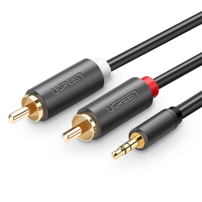 Ugreen 2 x RCA apa 3,5mm-es jack apa összekötő kábel 1m (10772)