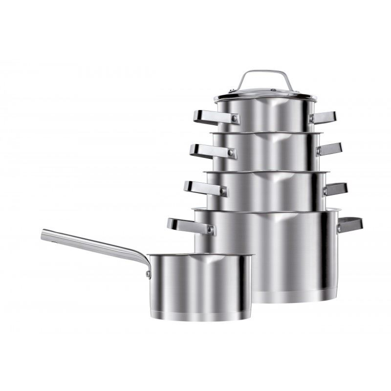 MPM rozsdamentes acél lábas szett 10 db-os (MGK-11)