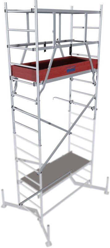 Krause Monto ClimTec System alumínium munkaállvány, 1. magasítás, 5 m (710123)