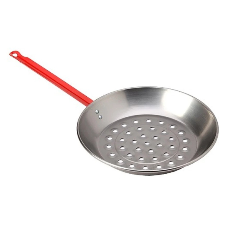 Serpenyő BBQ/gesztenyesütő polírozott  (13446)