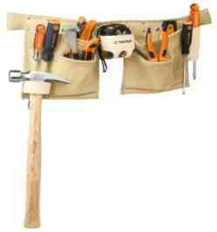 TRUPER POHE-13C 13 zsebes szerszámos övtáska, bőr (T11537)