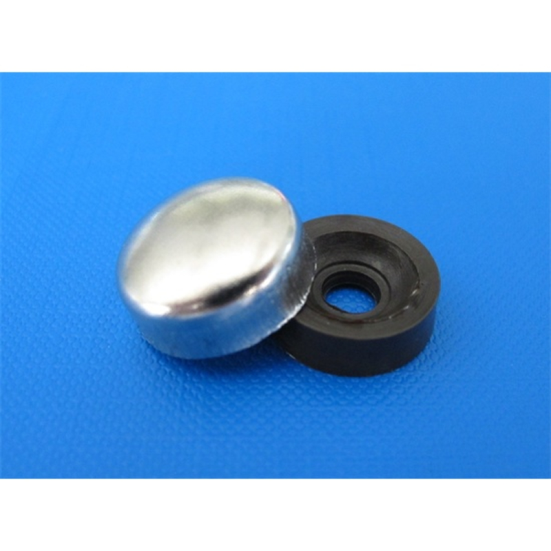 SB tükörgomb, műanyag, nikkelezett, 4 db/dob (3960081)