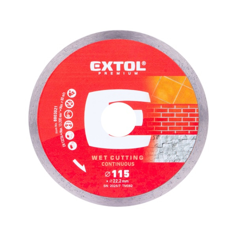 Extol Premium gyémántvágó csempevágáshoz 115×1,1×22,2mm (8803021)