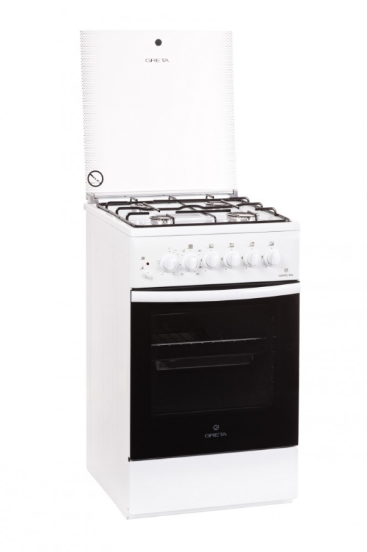 GRETA hőlégkeveréses, kombinált tűzhely, fehér, üvegtetős (GD5703MG23W)