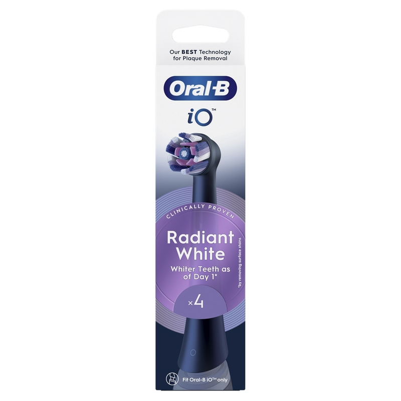 Oral-B Radiant White fogkefefej, 4 db (10PO010460)