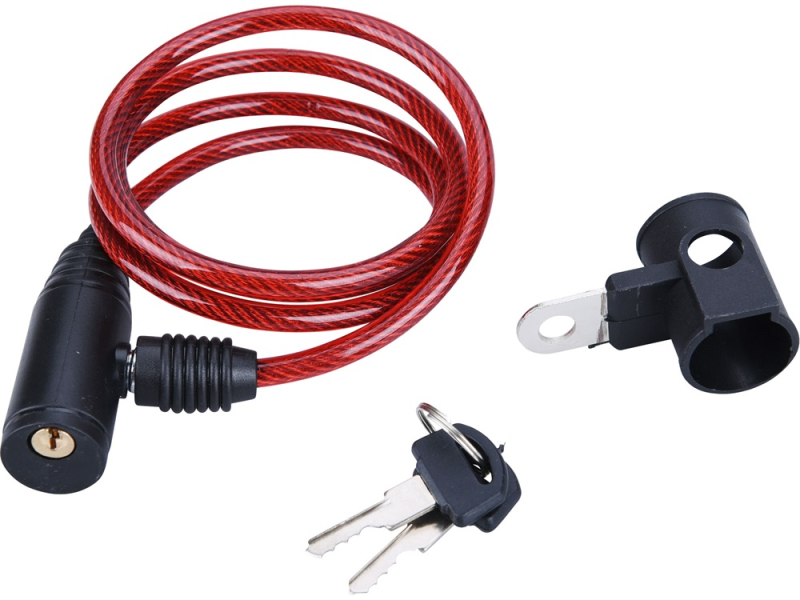 Extol kerékpárzár spirál, 6mm×150cm, 2 kulcsos (77750)