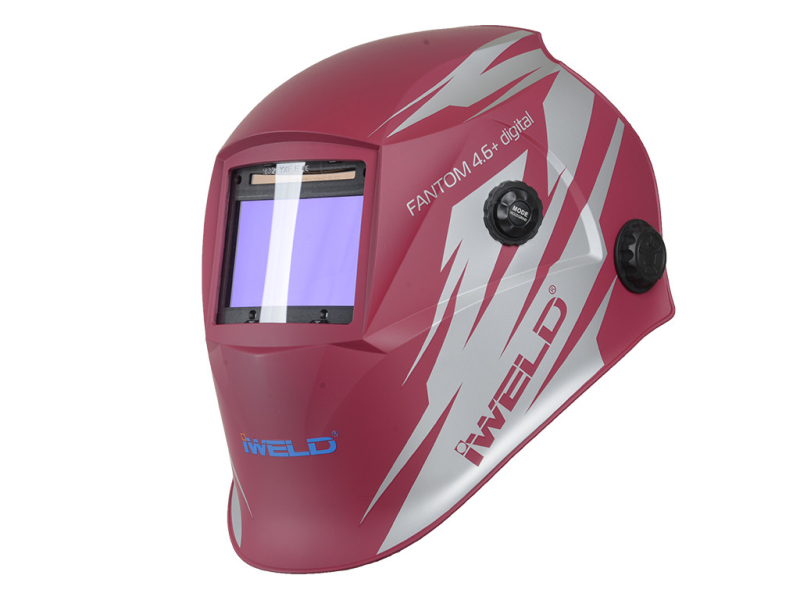 Iweld Fantom 4.6 automata hegesztő fejpajzs, burgundi (8FNTM4REDMET)