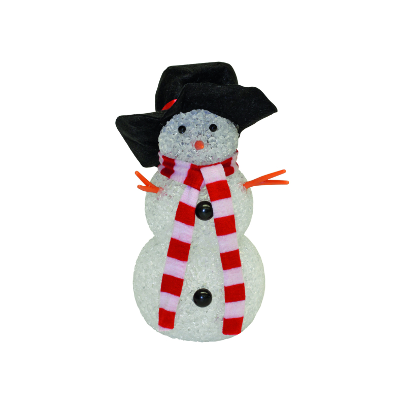 Home LED-es dekoráció, hóember,17 cm ( KKD 107)