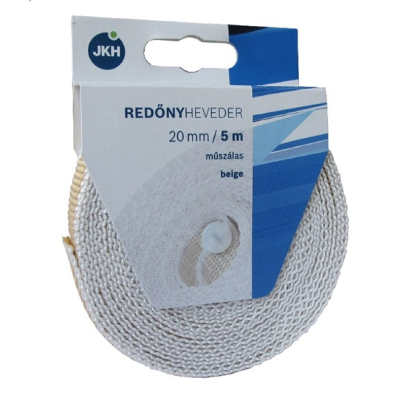 SB redőnyheveder műszál 20mm beige 5fm (3954980)