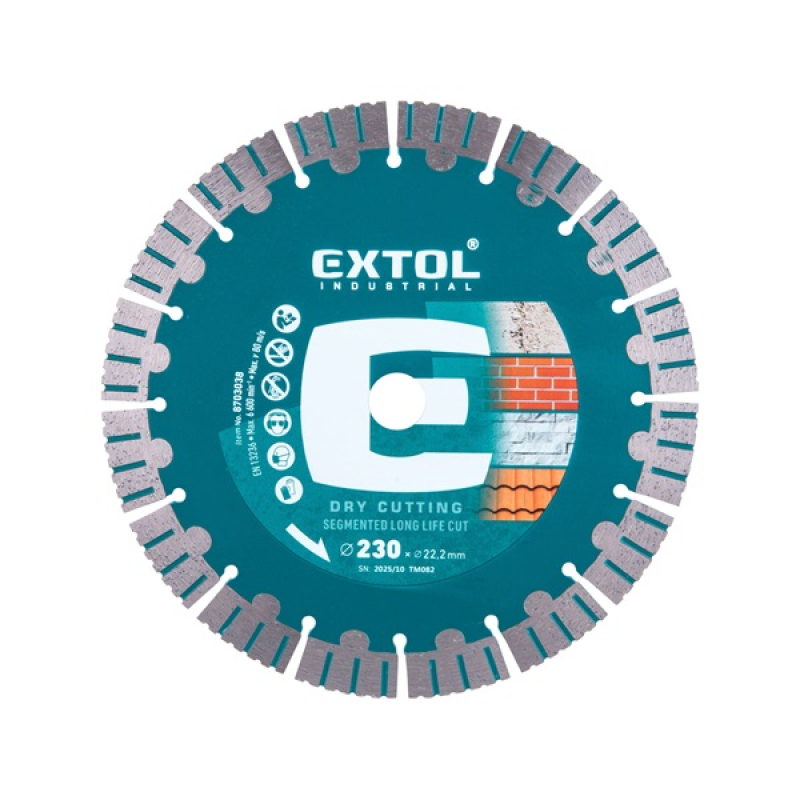 Extol Industrial gyémántvágó 230×22,2x2,3 mm (8703038)