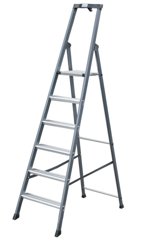 Krause Monto SePro lépcsőfokos állólétra eloxált 6 fokos  (124203)