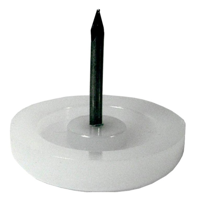 Csúsztató műanyag szeges fehér 18 mm-es (1 db) (3340730)