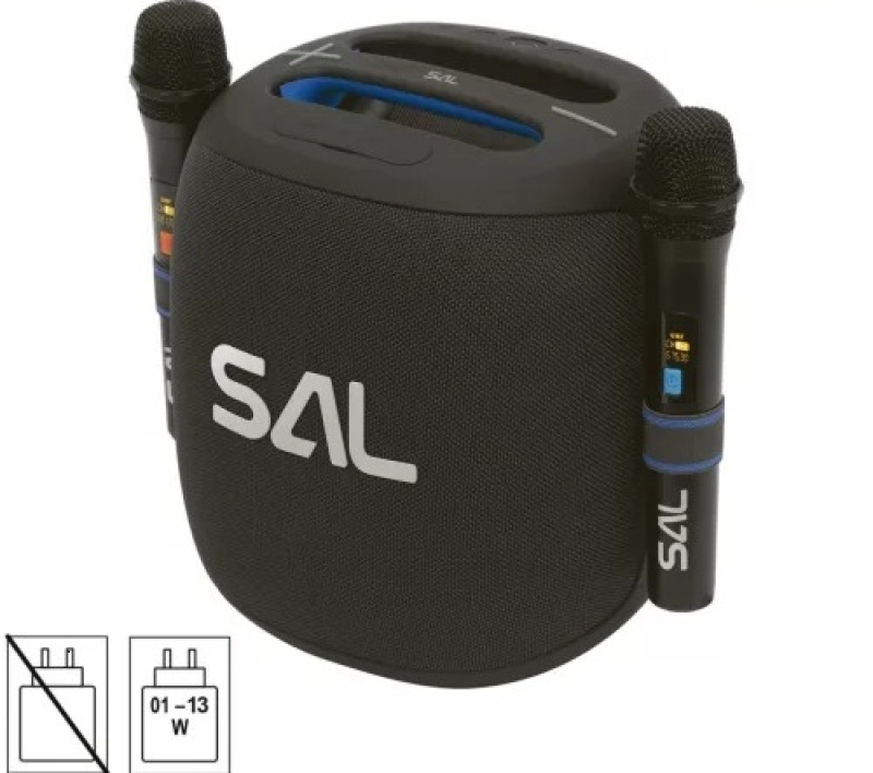 SAL boombox vezeték nélküli hangrendszer mikrofonnal (PARCUBE)