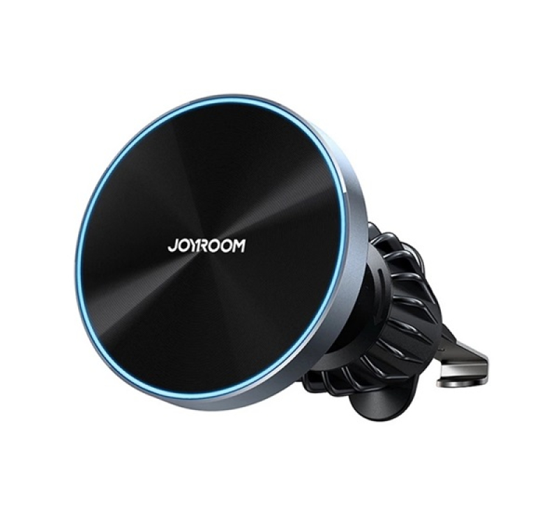 JOYROOM autós tartó (szellőzőre, mágneses, 360°, LED jelzés, 15W, wireless, 4.5-7